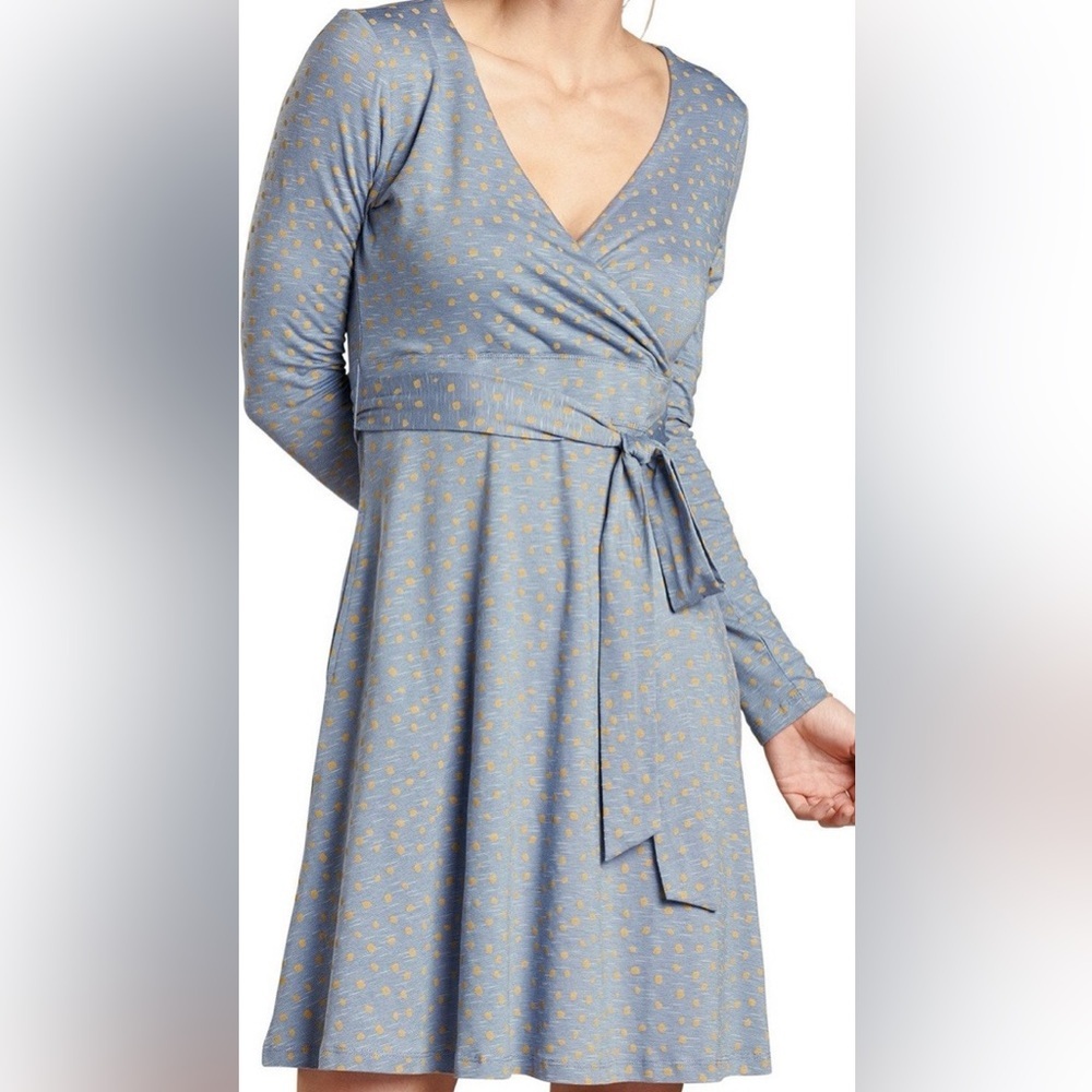 Toad & Co Cue Wrap Long Sleeve Dress